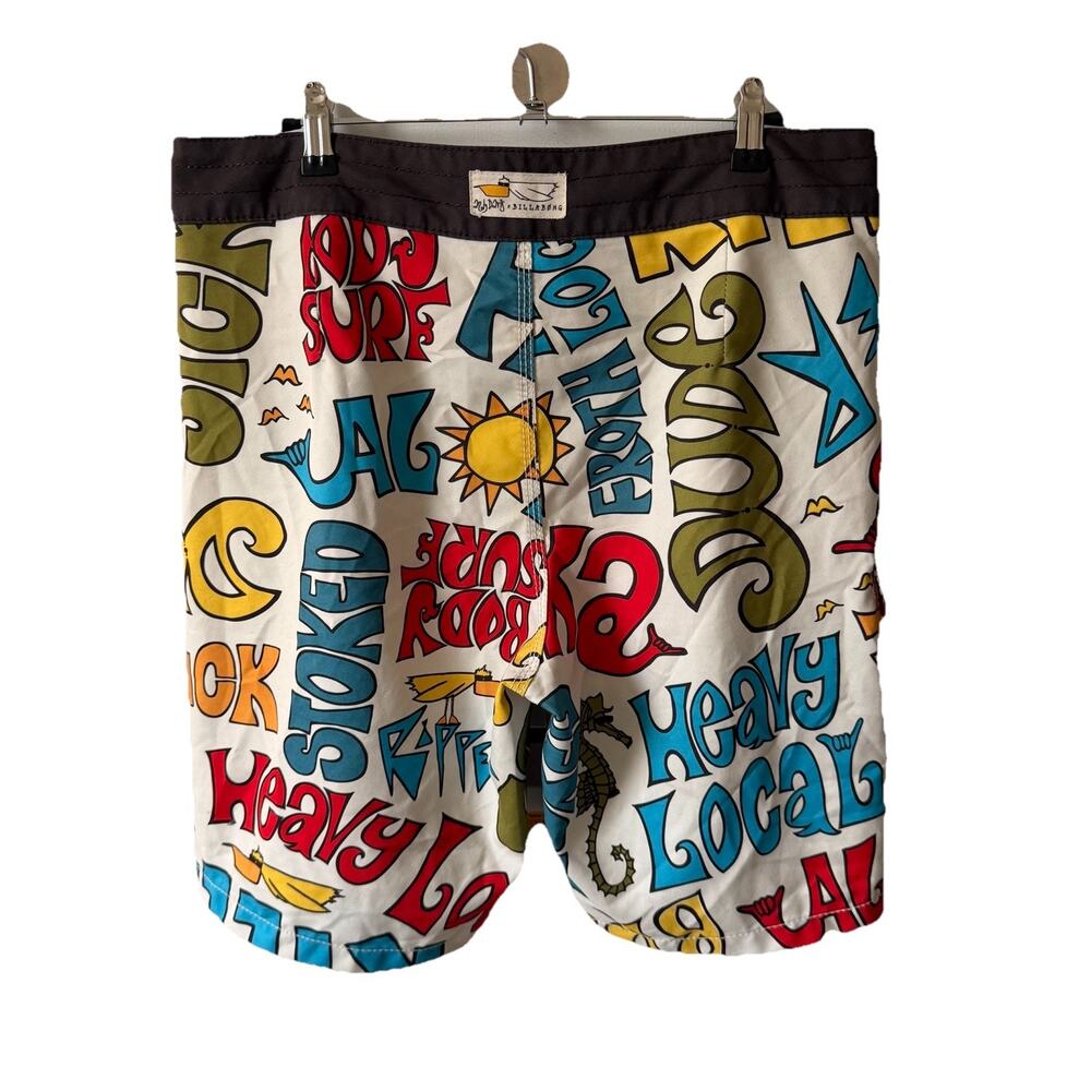 Andy Davis x Billabong Mens Size 34 Swim Trunks Board Shorts Graphic Colorful - Picture 8 of 10